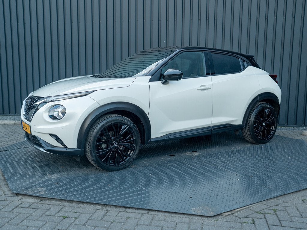 Nissan Juke 1.0 DIG-T N-Design | Bose | 360 Camera | Trekhaa, Auto's, Nissan, 12 maanden, Automatische klimaatregeling, 116 pk
