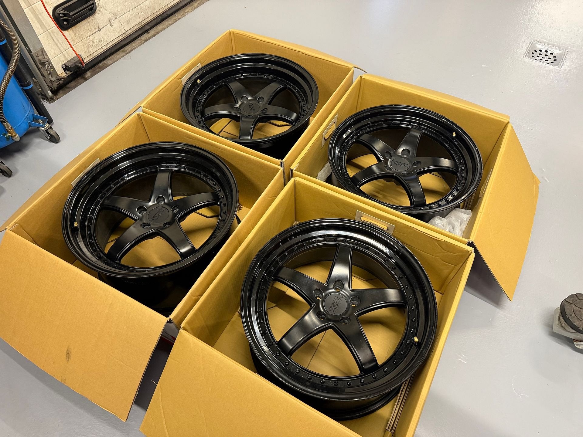 20inch XXR Black Style Breedset Velgen! 5x114,3 Ford Mustang, Gebruikt, -, -, Banden en Velgen