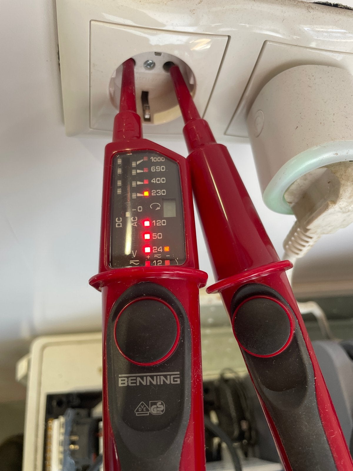 Benning DUSPOL analoog/digitaal spanningstester - 20 stuks, Verzenden, Zo goed als nieuw, Elektriciteit