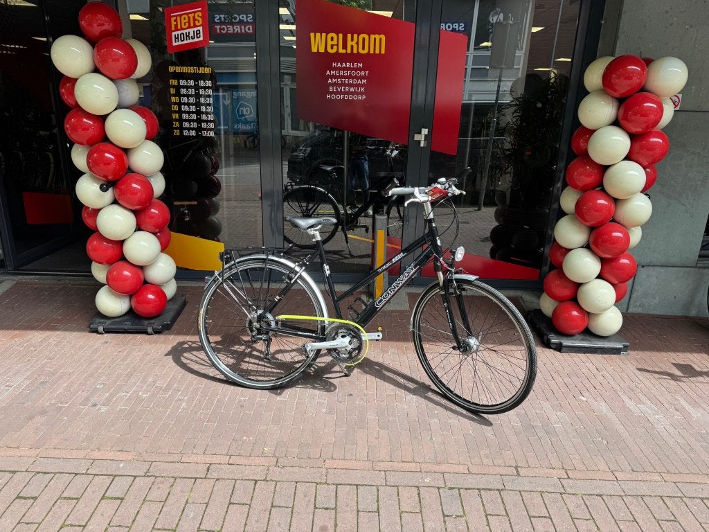 Fietshokje Raaks: Conway Trekking bike!!!, Fietsen en Brommers, Gebruikt, Velgrem, Niet ingevuld, Meer dan 20 versnellingen