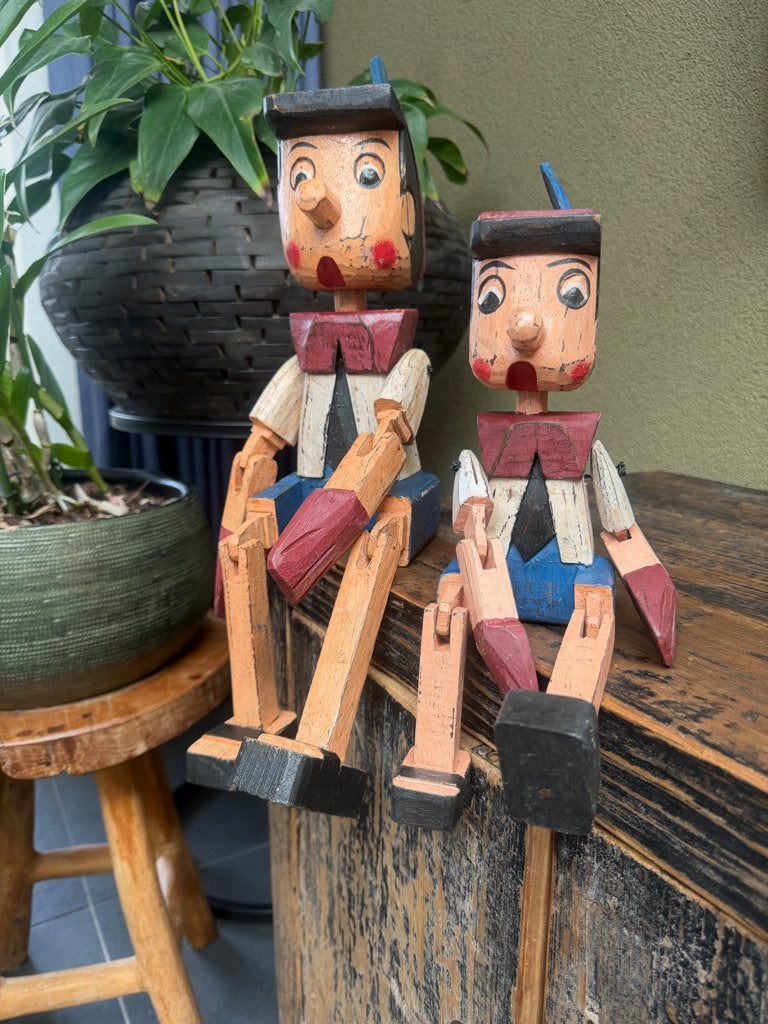 Pinokkio Pinocchio hout marionet Bali Indonesie handwerk, Ophalen of Verzenden, Nieuw, Fantasy