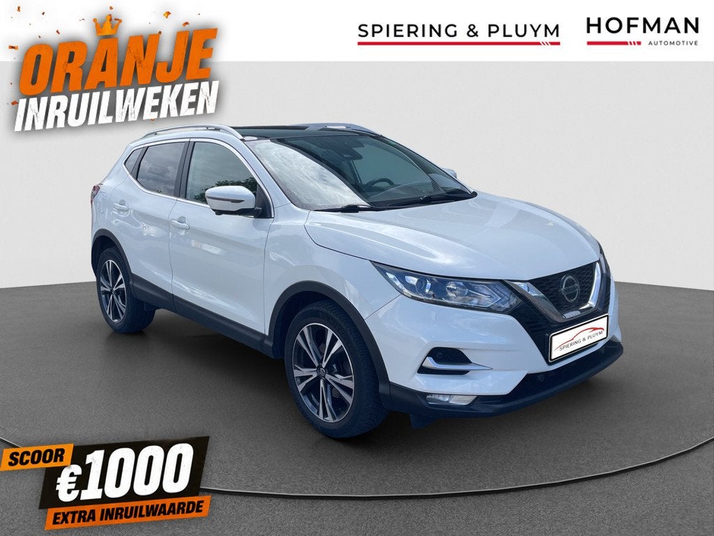 Nissan QASHQAI 1.3 DIG-T Design Edition | Panodak | 360camer, Gebruikt, Euro 6, Wit, Origineel Nederlands