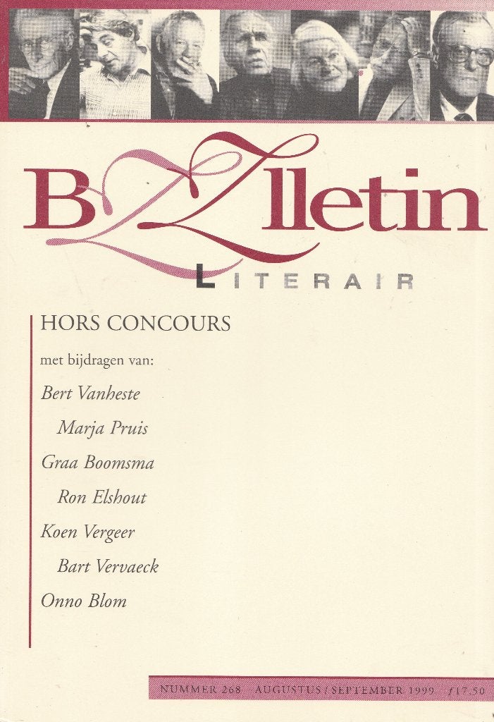 BZZLLETIN 268 – Hors Concours – augustus/september 1999, Ophalen of Verzenden, Nieuw, Overige typen