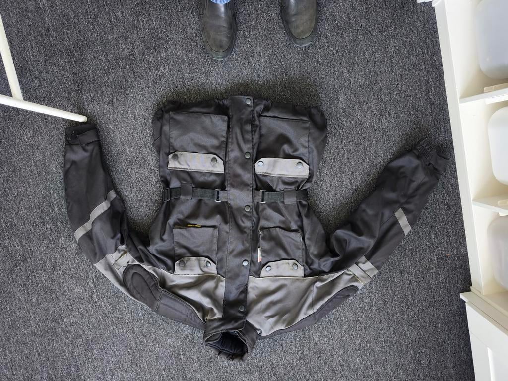 Motorpak textiel (jas en broek) - Zwart/Grijs, Ophalen of Verzenden, Tweedehands, Heren, Combipak