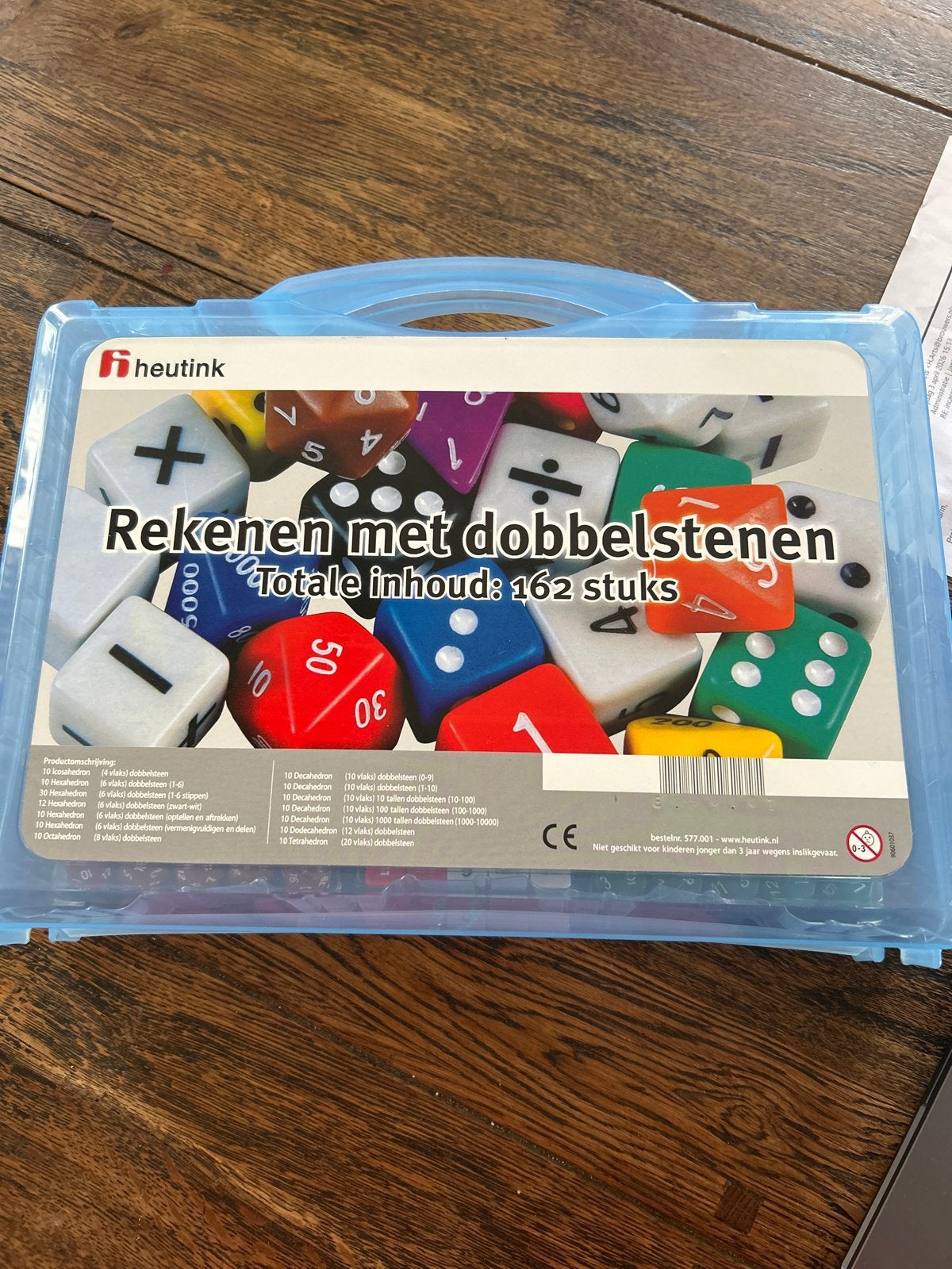 Reken koffer met dobbelstenen - Heutink, Kinderen en Baby's, Speelgoed | Educatief en Creatief, Ophalen of Verzenden, Zo goed als nieuw