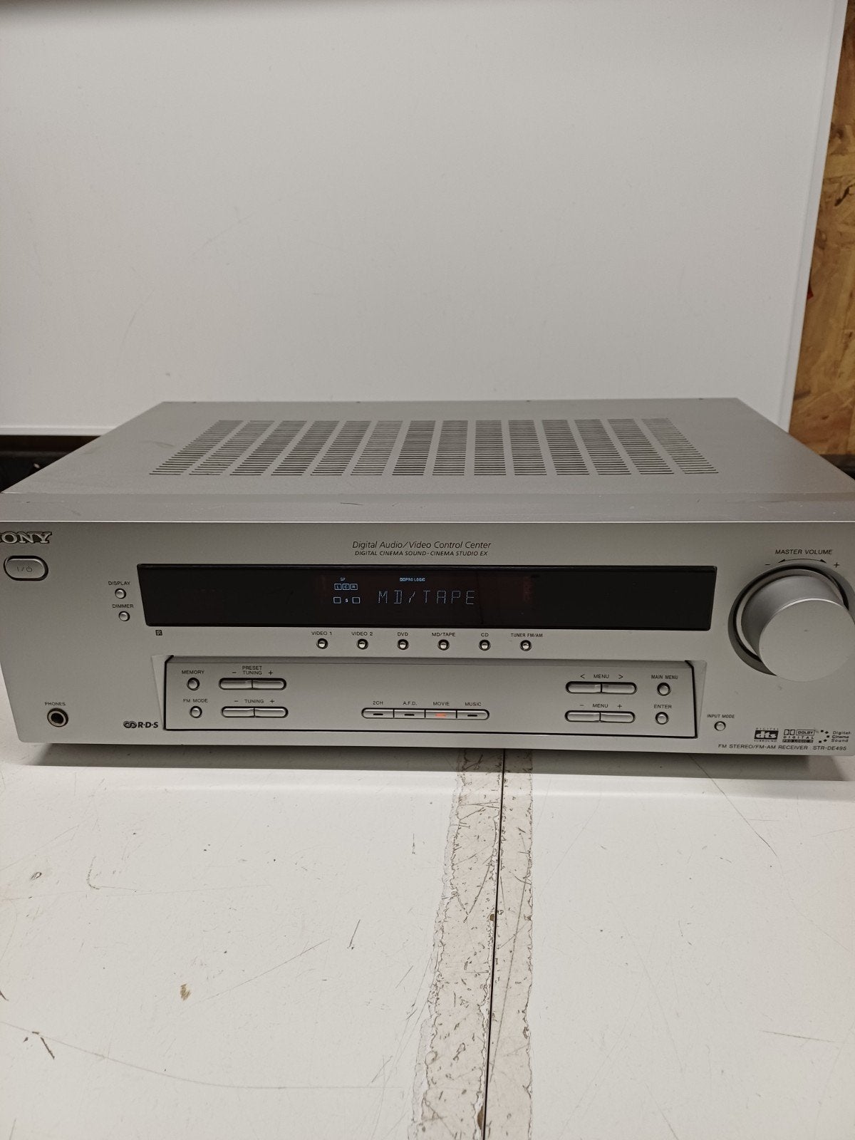Sony STR-DE495 FM Stereo/FM-AM Receiver - Goede Staat, Gebruikt, Ophalen of Verzenden, Sony, Minder dan 60 watt
