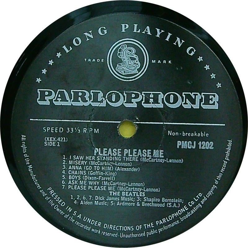 BEATLES - Please Please Me South Africa 1963 LP, Originele persing, Ophalen of Verzenden, Gebruikt, 12 inch