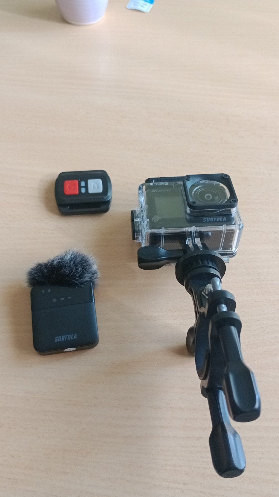 Surfola SF530 4K Action Camera met accessoires, Ophalen of Verzenden