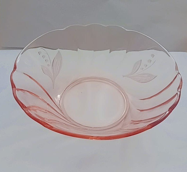 Rosaline glazen persglas schaal jaren 60, Antiek en Kunst, Ophalen of Verzenden