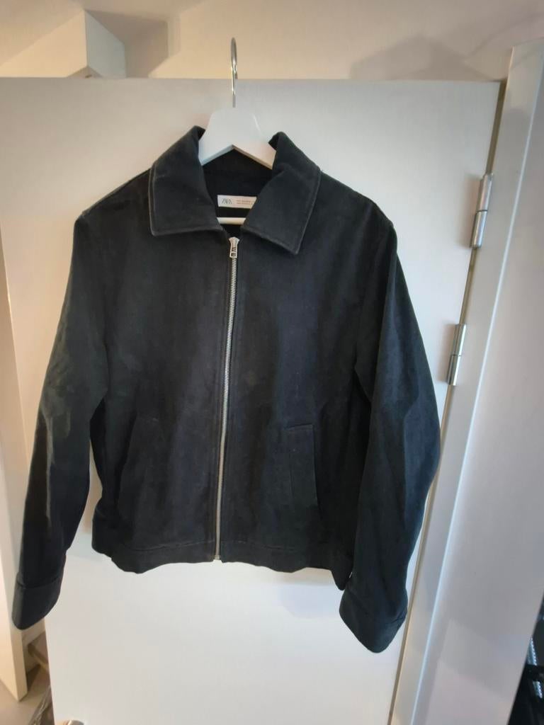 Zara Donkerblauwe Jas Maat S - Zachte Stof met Zakken, Ophalen of Verzenden, Gedragen, Blauw