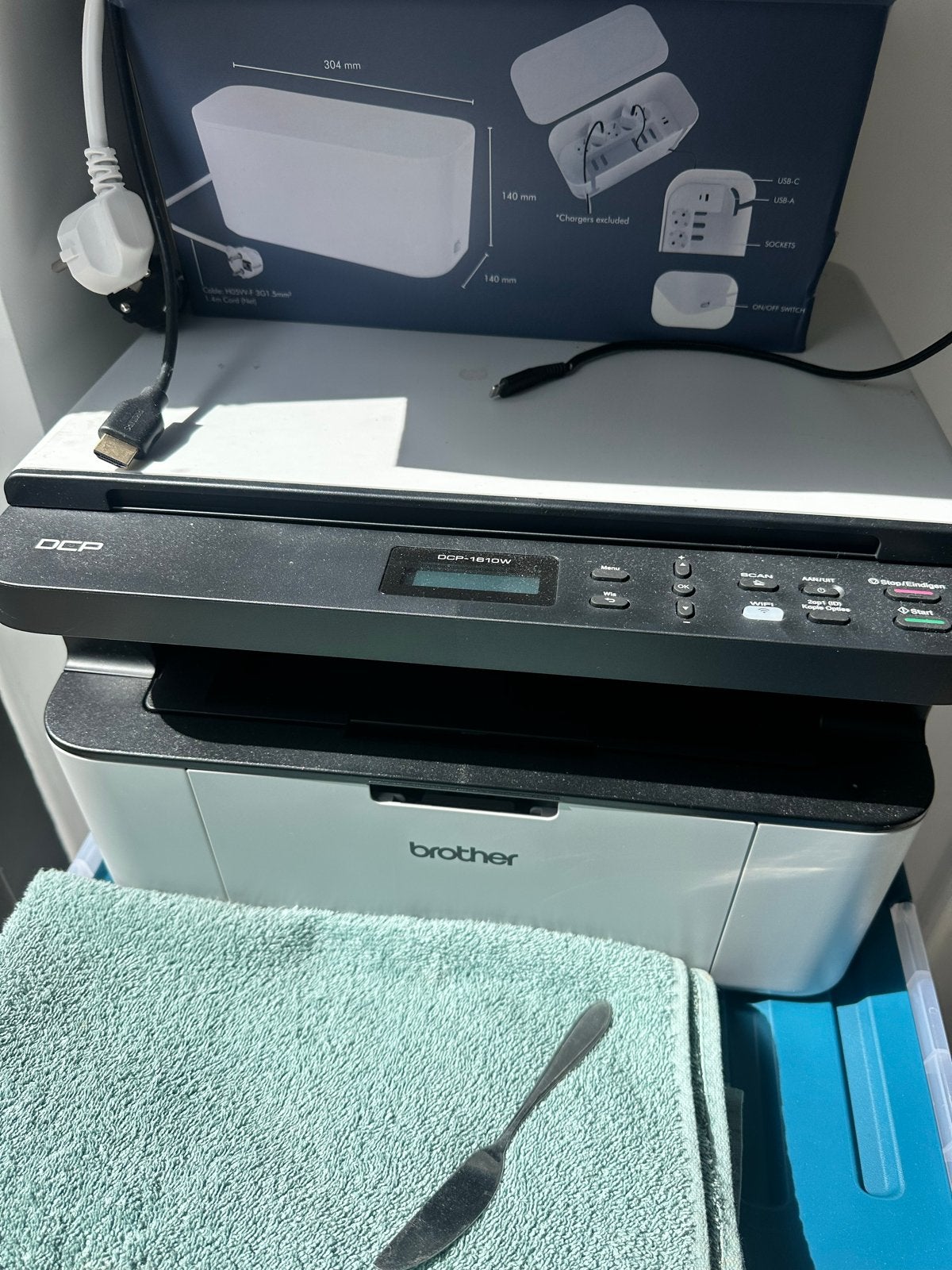 Brother DCP-1610W Laserprinter - Zo goed als nieuw, Computers en Software, Printers, Kopieren, All-in-one, Ophalen of Verzenden