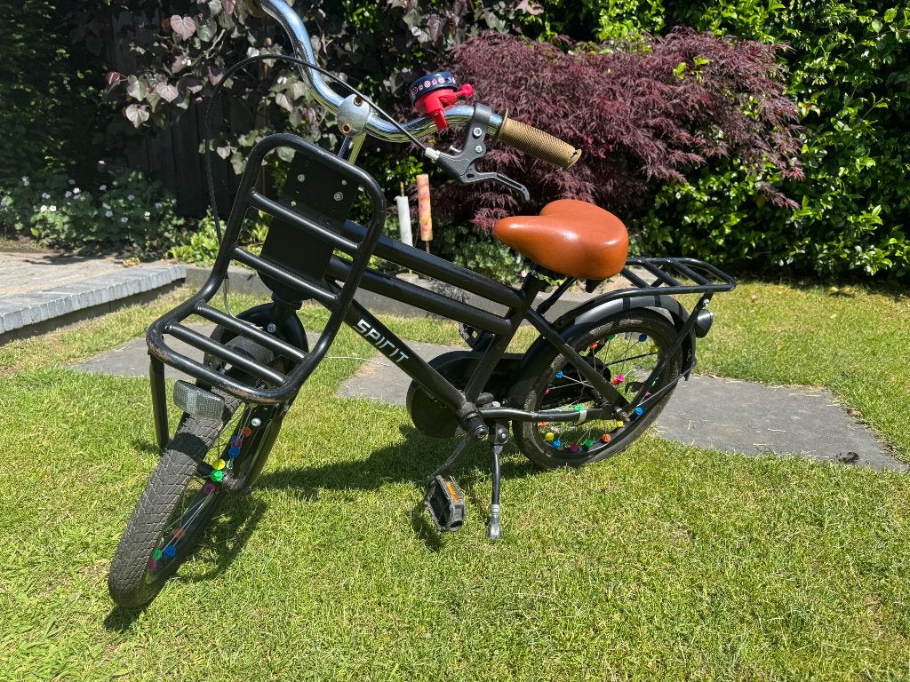 Jongens kinderfiets zwart, Ophalen, Terugtraprem, 16 tot 20 inch, Zo goed als nieuw