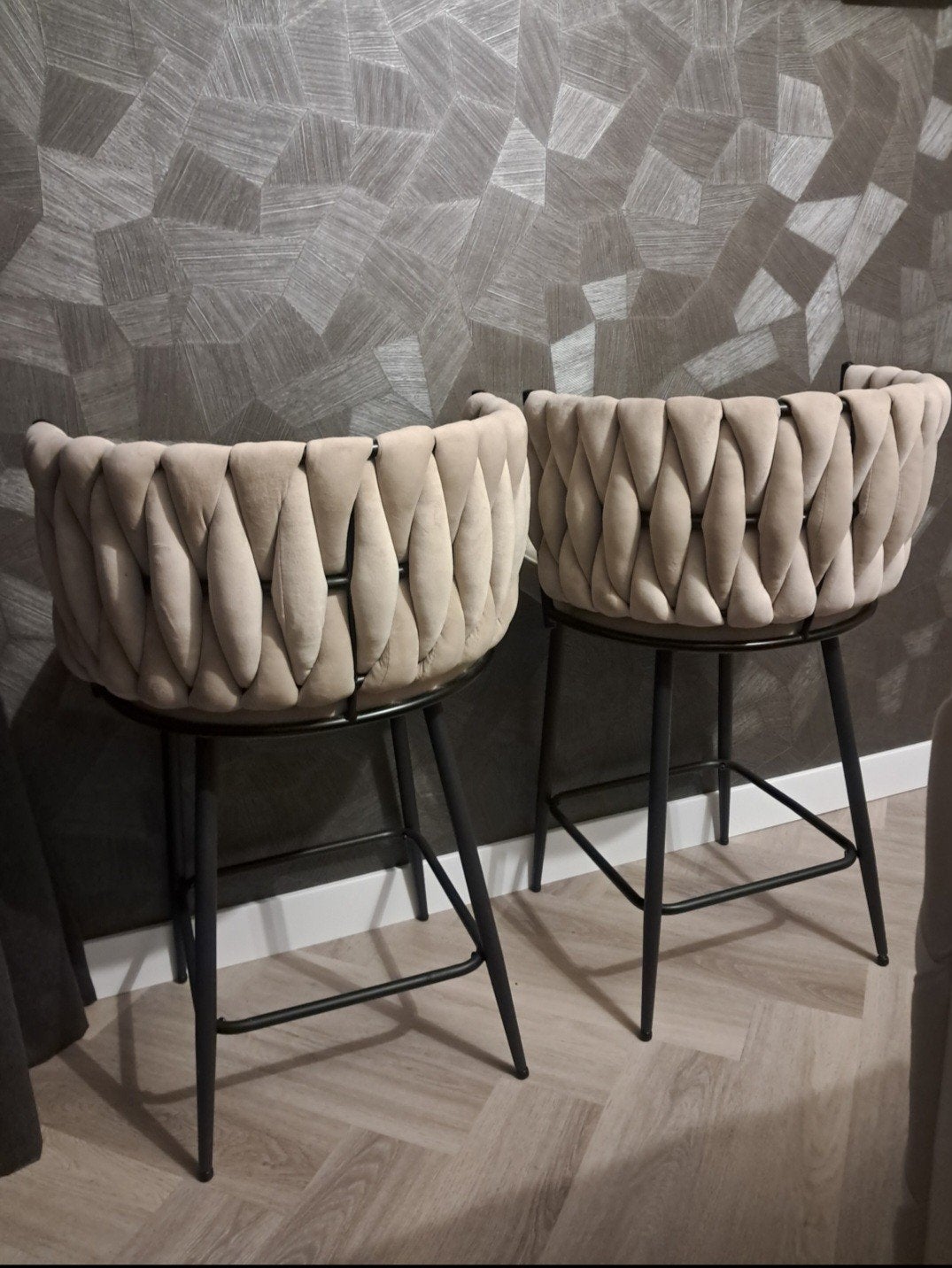 Wave barstoelen van Dubbelman design - Set van 2, Ophalen, Modern design, Gebruikt, Twee