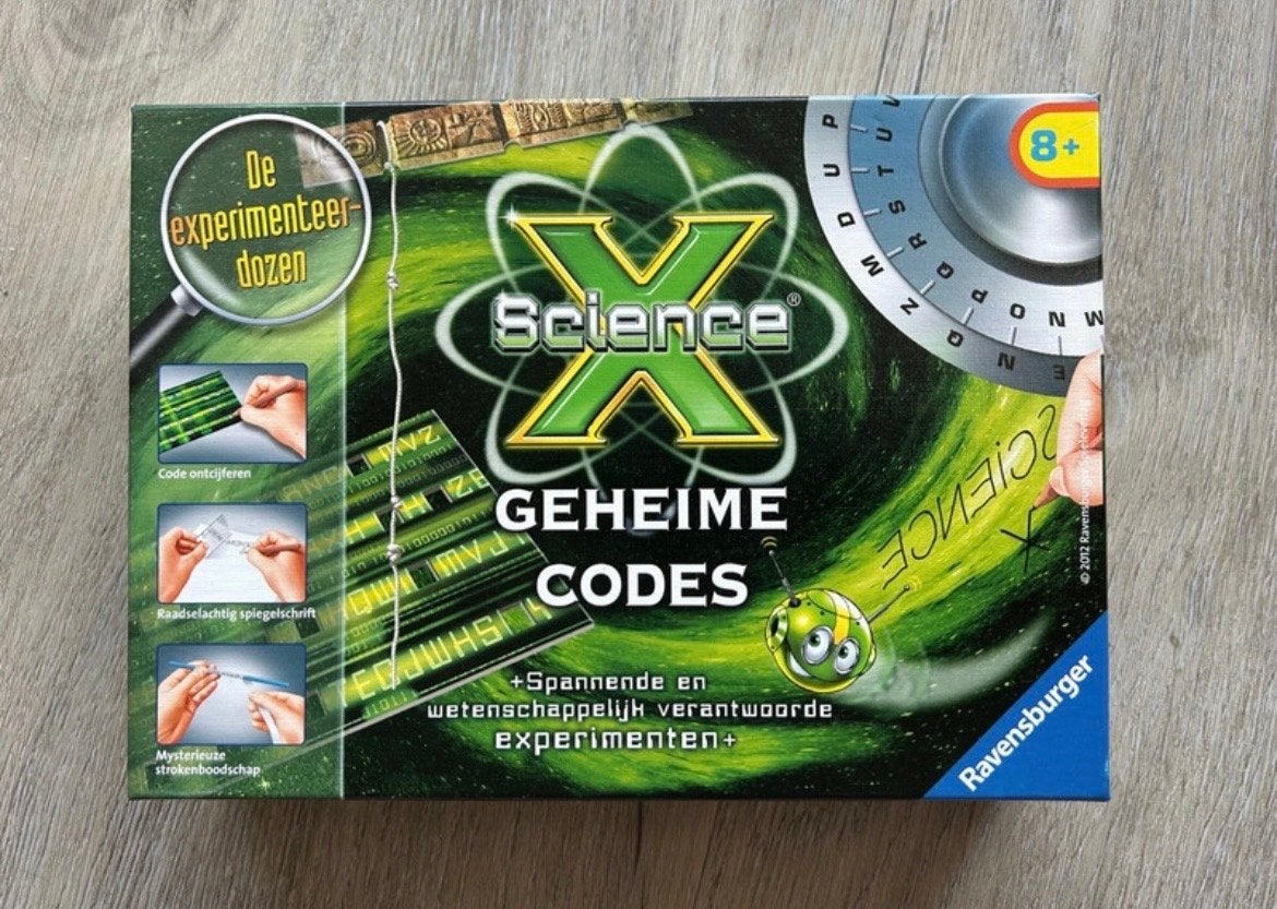 Science X Geheime Codes Experimenteerdoos Ravensburger, Ophalen of Verzenden, Zo goed als nieuw, Ontdekken