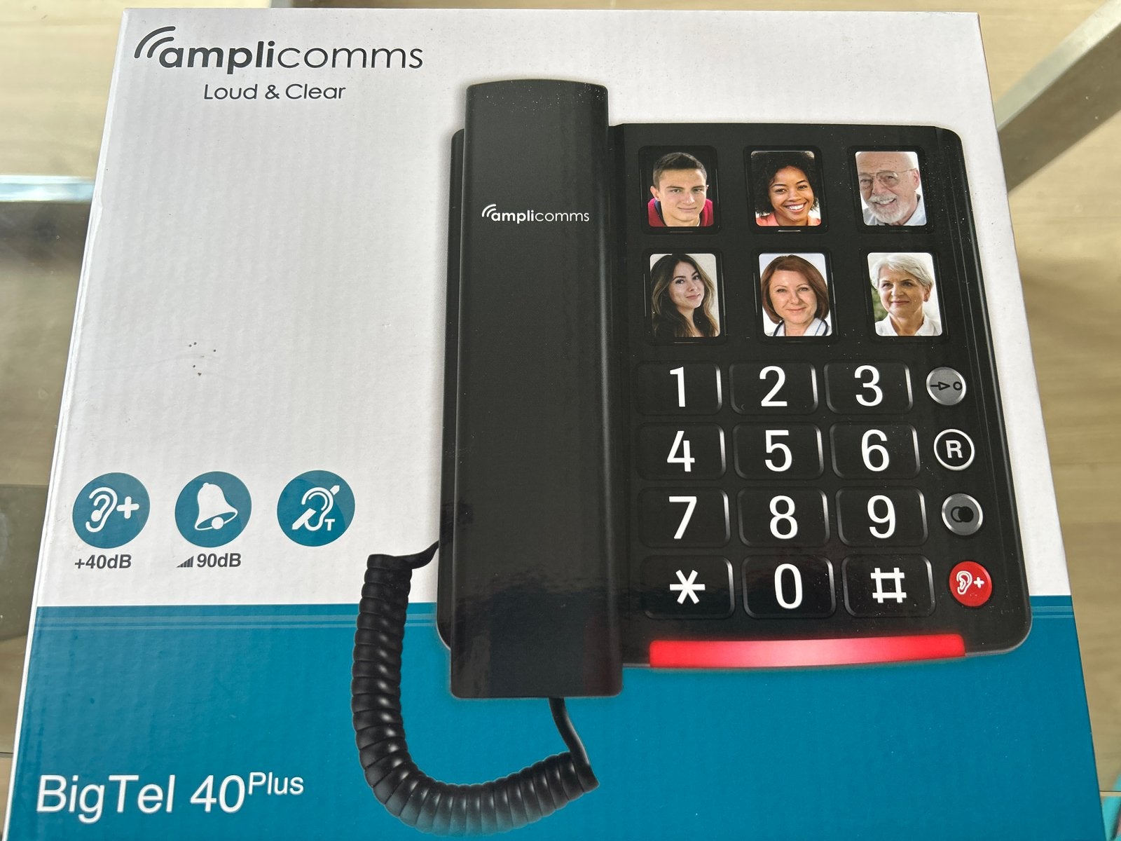 Amplicomms BigTel 40 Plus -  seniorentelefoon, Ophalen of Verzenden, Nieuw, 1 handset