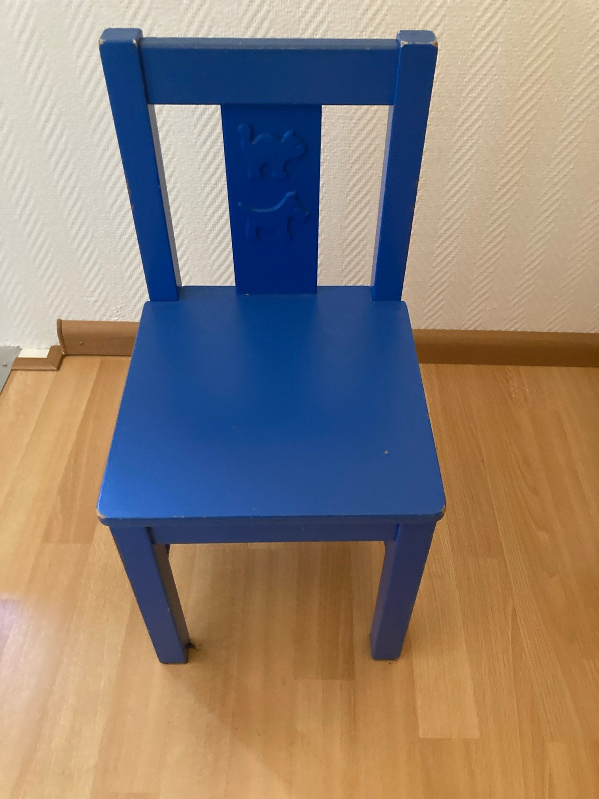 IKEA blauw kinderstoeltje, Ophalen, Gebruikt, Stoel(en)