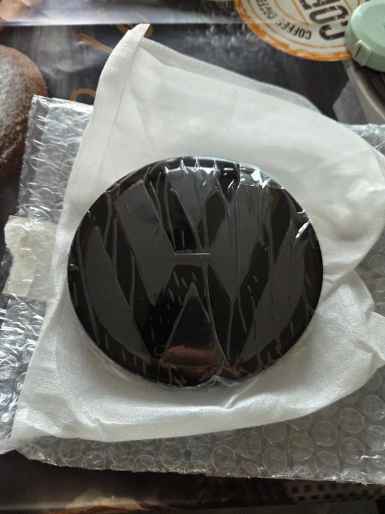 VW Volkswagen zwarte logo cover (achter), Ophalen of Verzenden