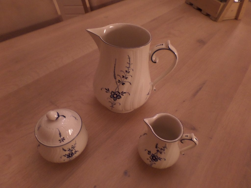 Villeroy & Boch Vieux Luxembourg melkkan, suikerpot, sapkan, Overige typen, Nieuw, Ophalen of Verzenden, Overige stijlen