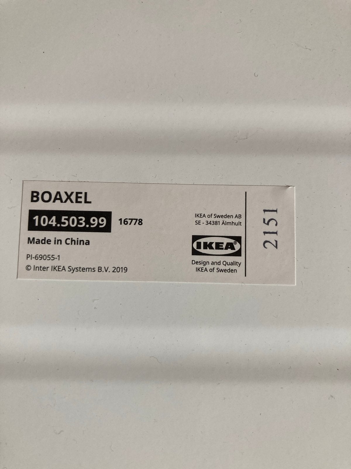 IKEA BOAXEL planken voor stellingkast 38x60 cm, Huis en Inrichting, Ophalen of Verzenden, Gebruikt