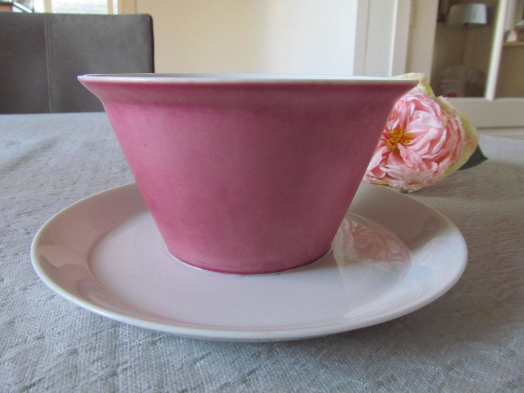 Rosenthal Secunda Purper Sauskom vaste Onderschotel Gevlamd, Gebruikt, Keramiek, Ophalen of Verzenden, Kom(men)