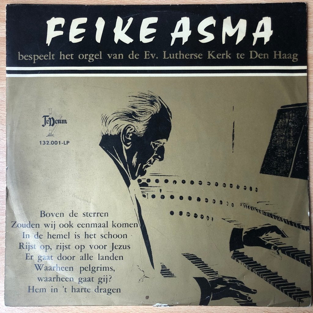 1957	Feike Asma bespeelt orgel Ev. Lutherse kerk, LP, 10 inch, Fotohoes, Ophalen of Verzenden
