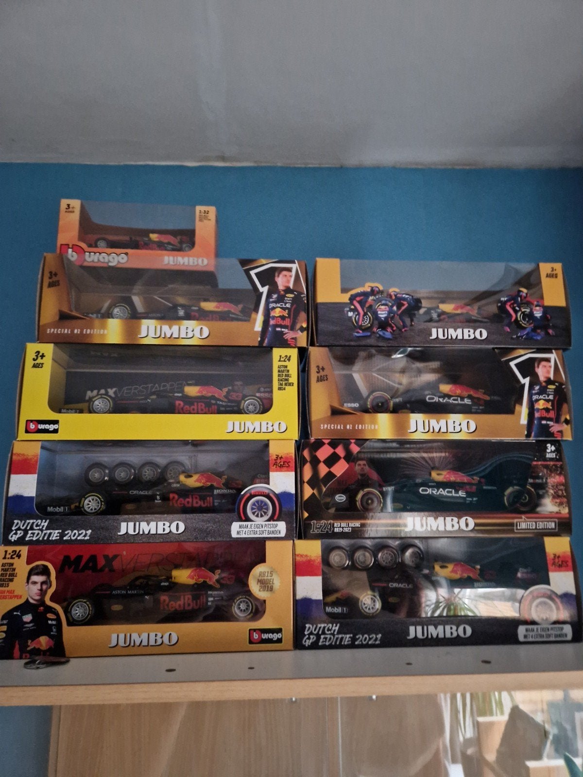 complete jumbo max verstappen auto s, Ophalen, Nieuw, Auto, Bburago