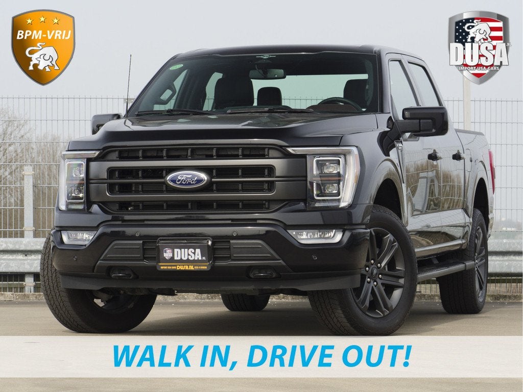 Ford USA F-150 5.0 V8 | Super Crew | Lariat FX4 | Black Edit, 5030 cc, Zwart, Leder, Bedrijf
