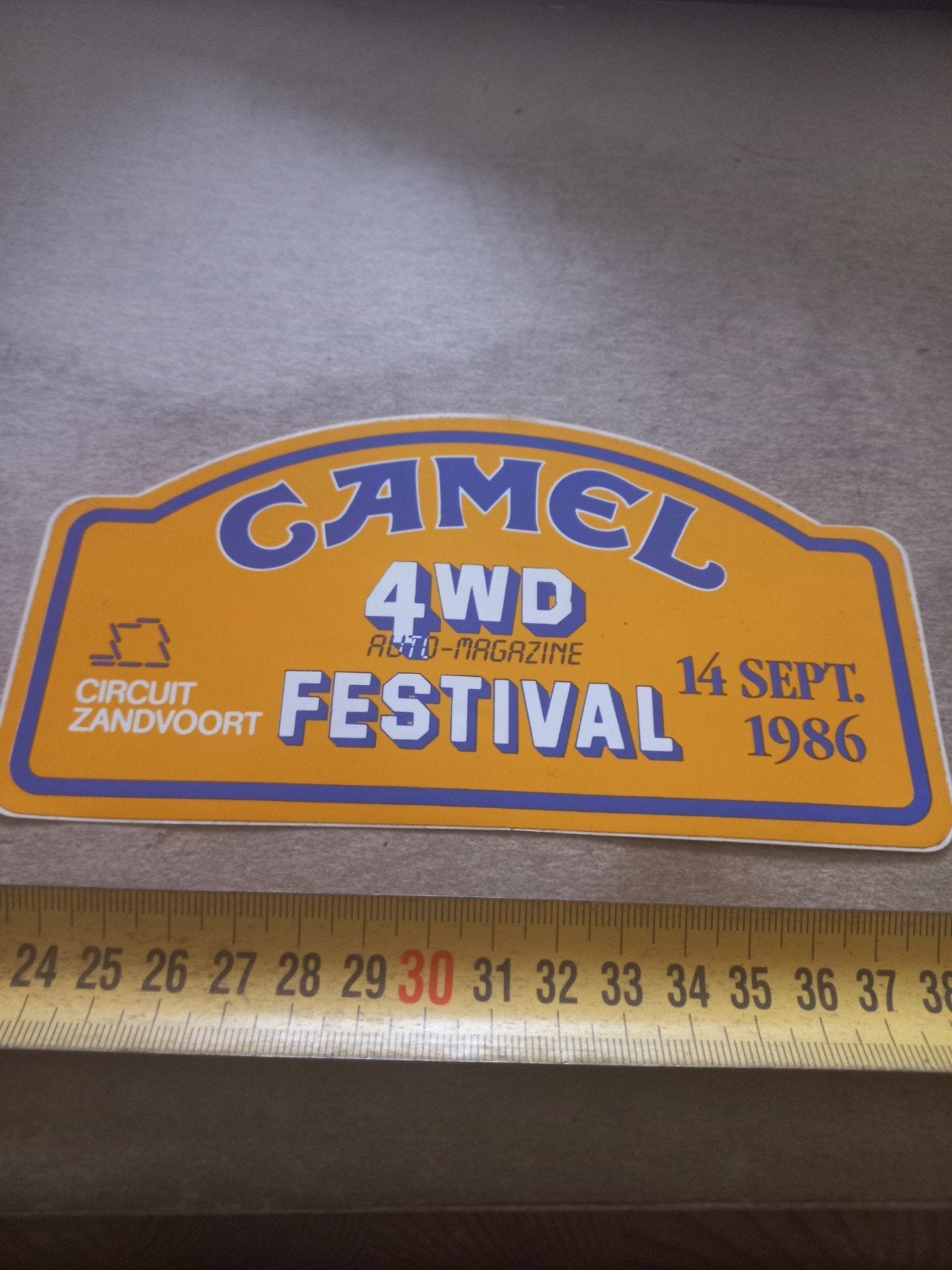 Camel 4WD Auto Festival Circuit Zandvoort 1986 Stick, Ophalen of Verzenden, Gebruikt, Auto's