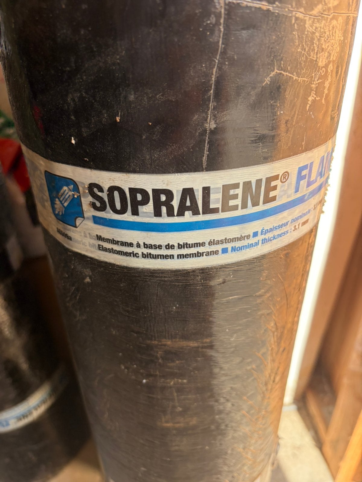 4 nieuwe rollen dakleer, Ophalen, Overige materialen, Zwart, Nieuw