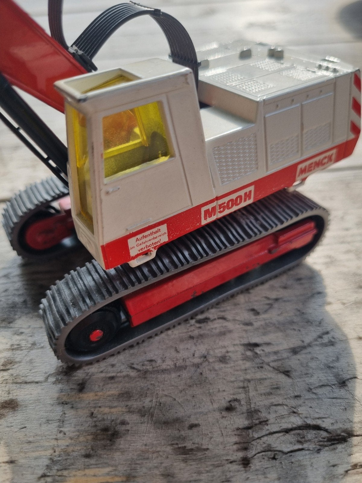 Menck M500H Graafmachine van Siku - Vintage Speelgoed, Ophalen, Gebruikt, Bus of Vrachtwagen, SIKU
