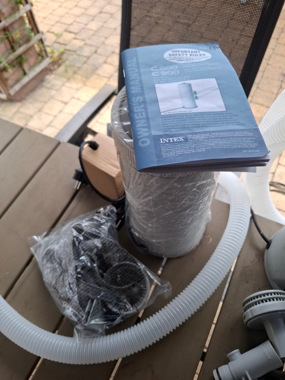 nieuwe intex kristal clear pomp met toebehoren., Tuin en Terras, Ophalen, Nieuw, Filter
