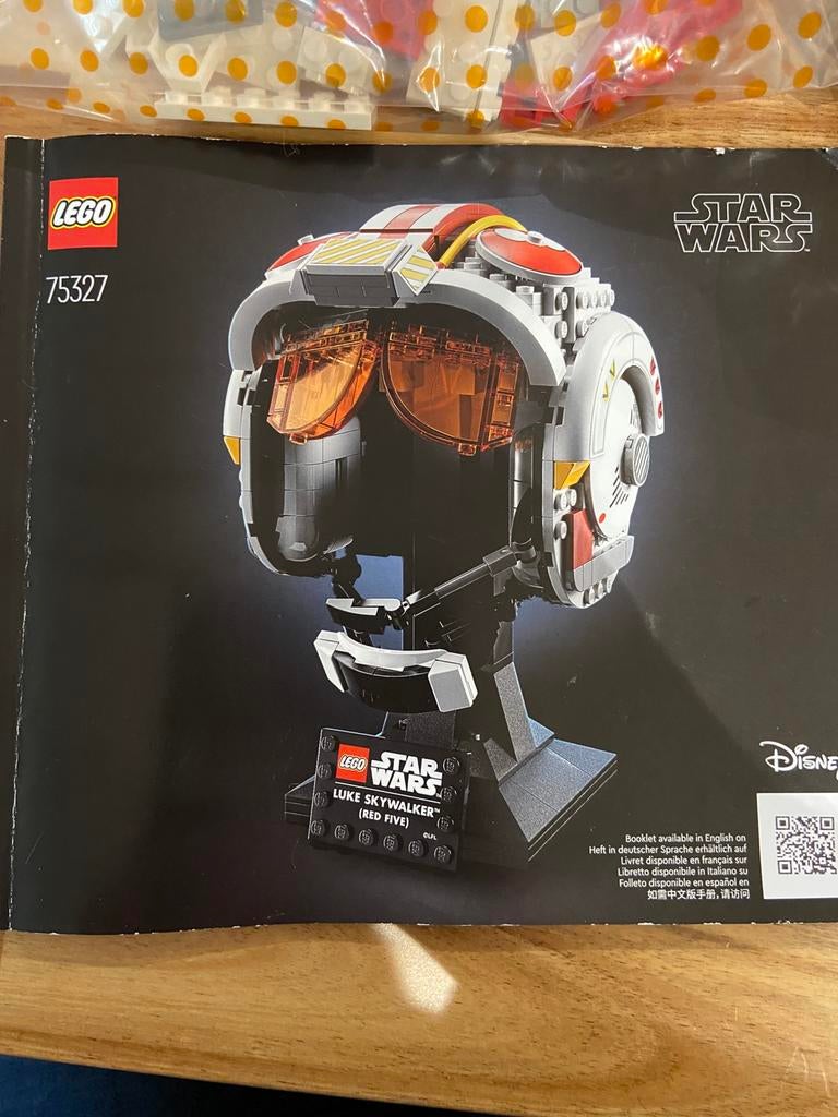 Lego 75327 Luke Skywalker helmet, Kinderen en Baby's, Speelgoed | Duplo en Lego, Star Wars, Lego, Compleet, Ophalen of Verzenden