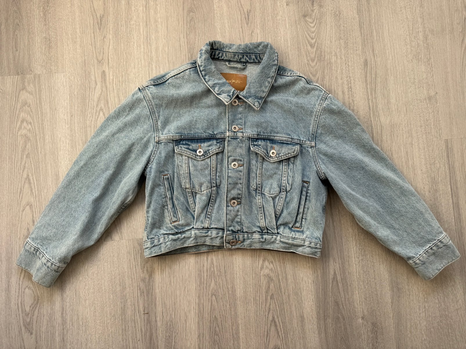 Spijkerjas, Ophalen of Verzenden, Zo goed als nieuw, Maat 38/40 (M), Blauw