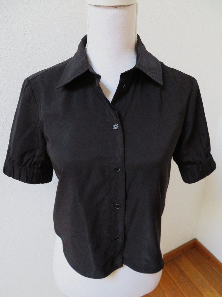 B21 Zara korte blouse zwart maat S 36, Ophalen of Verzenden, Zo goed als nieuw, Maat 36 (S), Zara