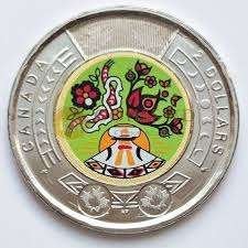 Canada - Color 2 dollar 2023 - National Indigenous, Ophalen of Verzenden, Noord-Amerika, Losse munt