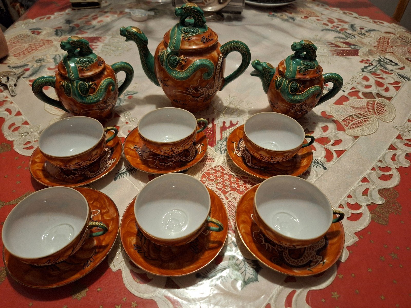 Chineese Thee Servies. Compleet. Nieuw., Ophalen of Verzenden, Nieuw, Porselein, Compleet servies