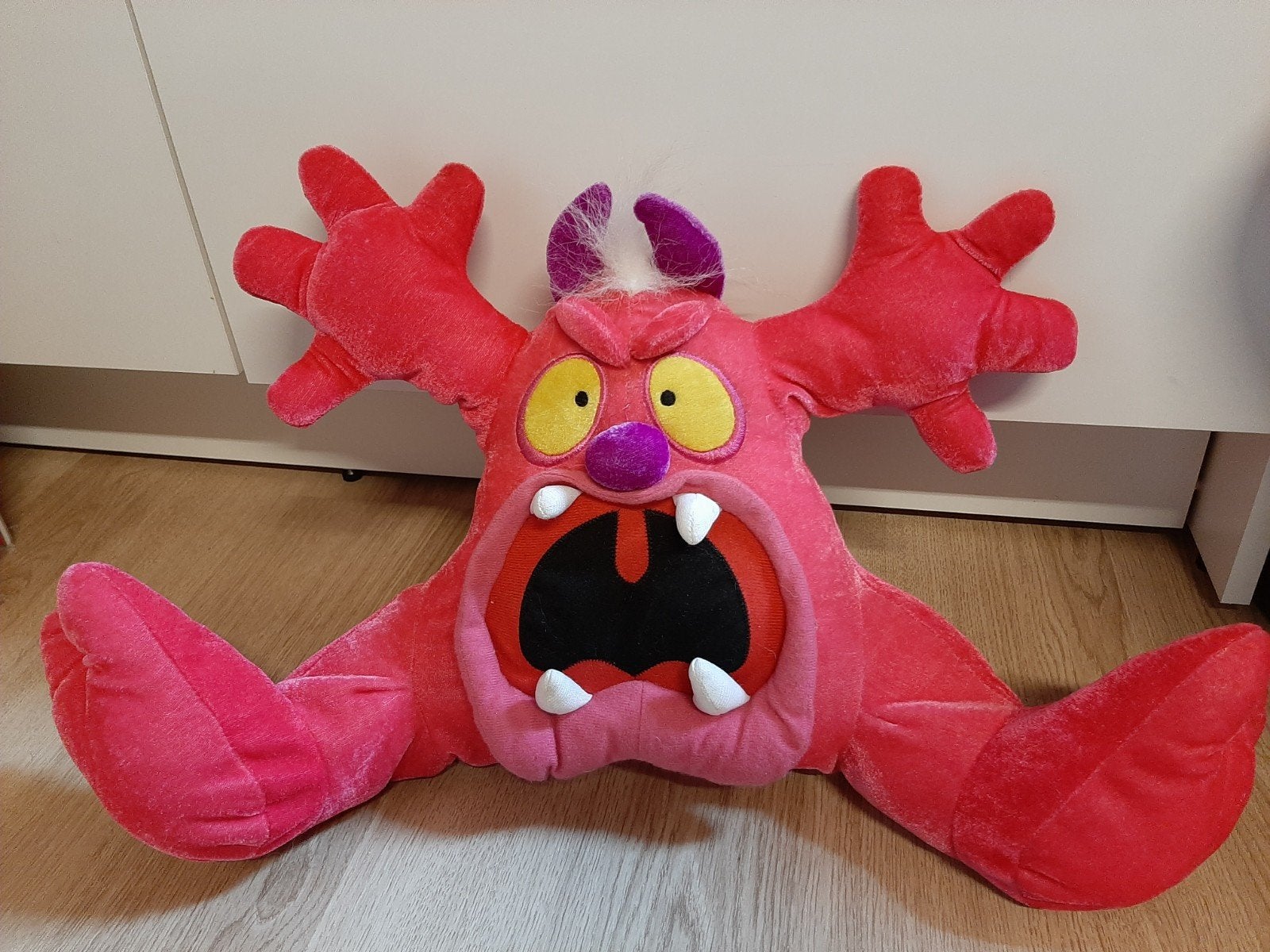 Roze monster knuffel PMS 50 cm, Ophalen of Verzenden