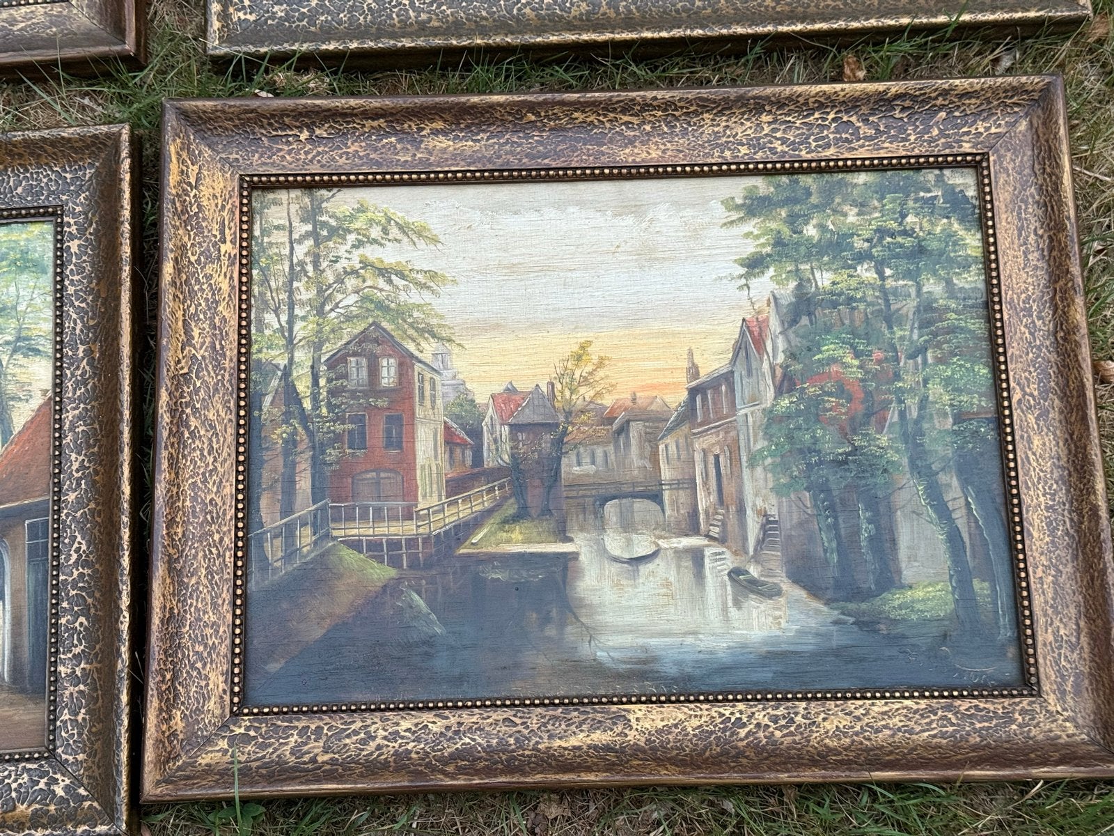 Oude schilderijen F. van de Putten - Binnendieze, Vughterpoo, Ophalen, Doek, Realistisch, Handgeschilderd