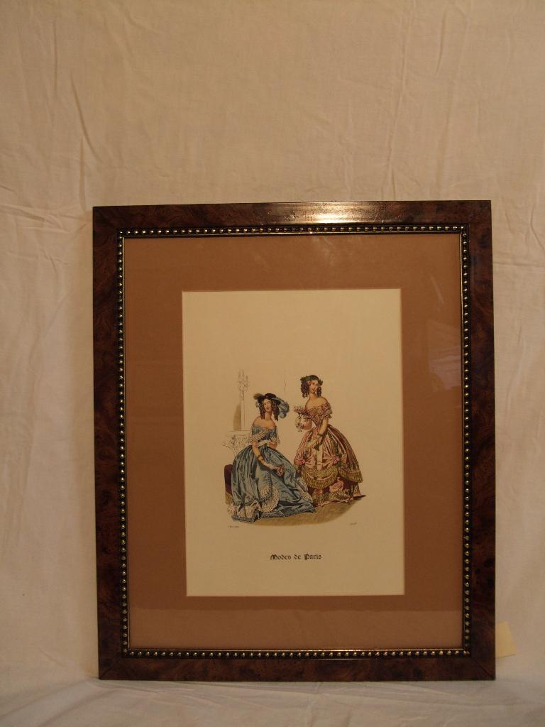 franse mode prent, Ophalen, Zo goed als nieuw, Minder dan 50 cm, Print