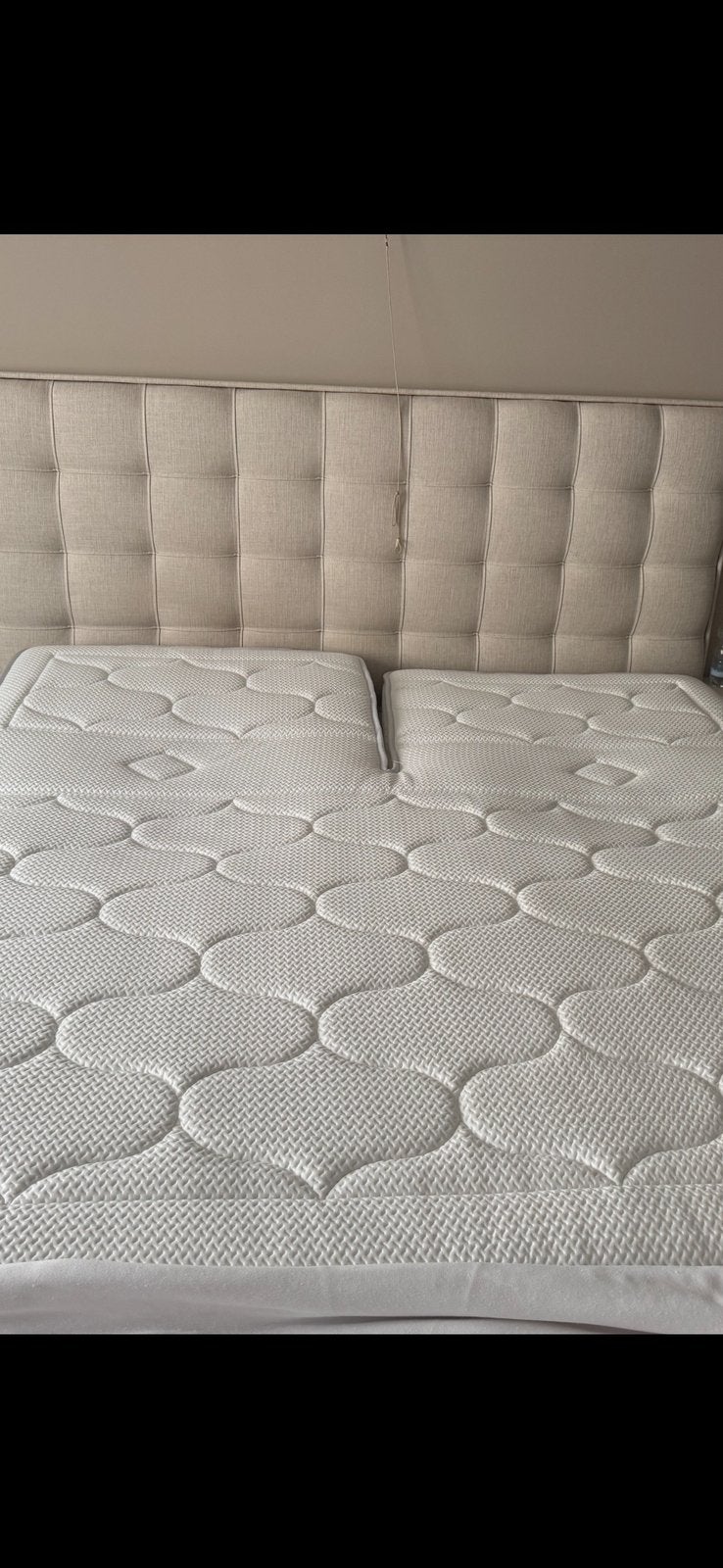 Split topper aeromax van Swiss sence 180/200 breeze 1, Ophalen, Zo goed als nieuw, Tweepersoons, 180 cm