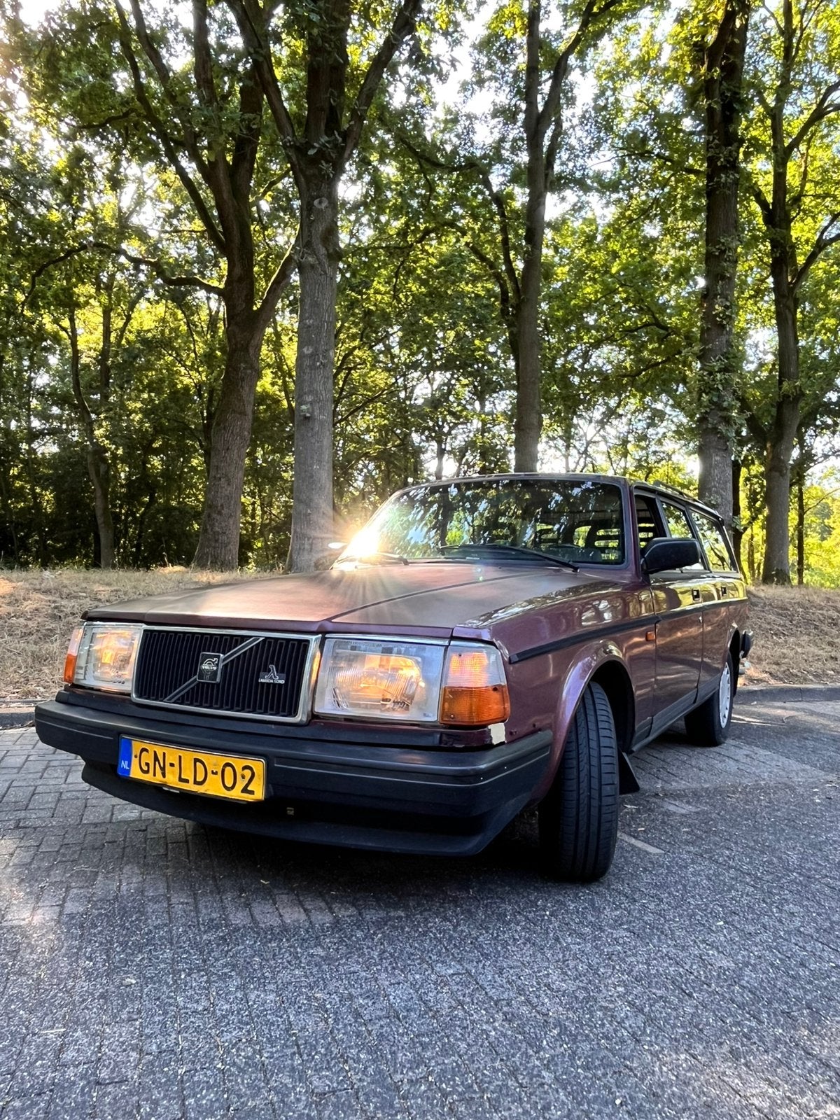 Volvo 240 2.3 GLE U9 1993 Rood, 4 cilinders, Origineel Nederlands, Grijs, Particulier
