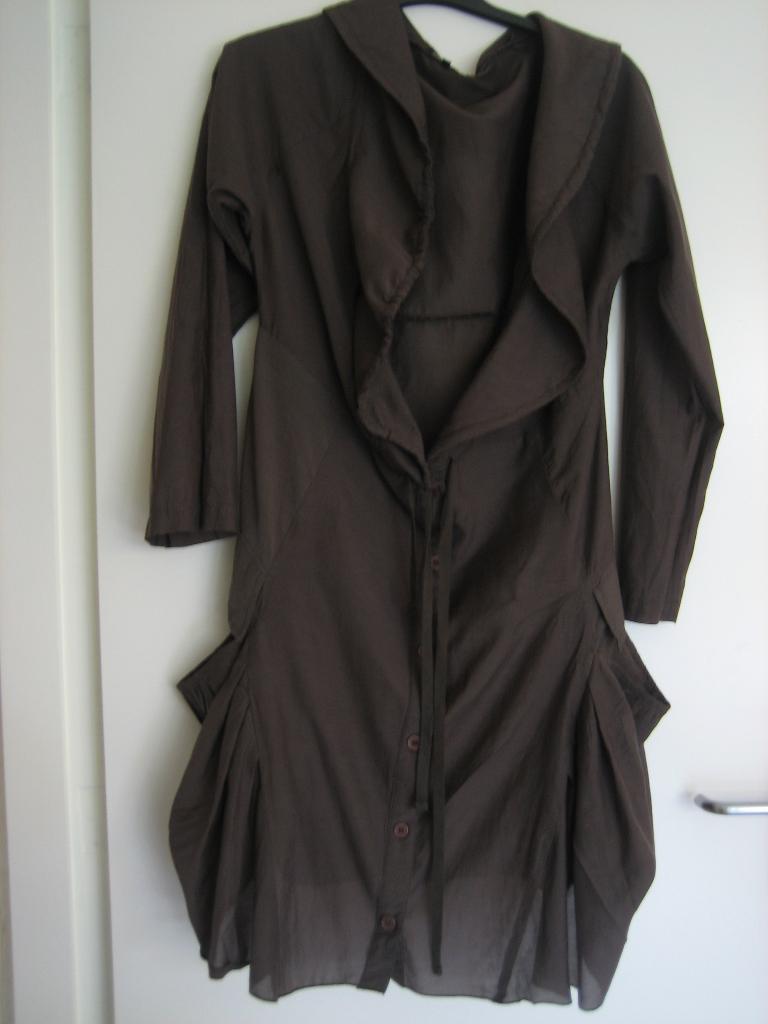 Speelse taupe blouse-jas / tuniek ULTIMATE MIK'S, L snazzeys, Kleding | Dames, Bruin, Verzenden, Maat 42/44 (L), Zo goed als nieuw