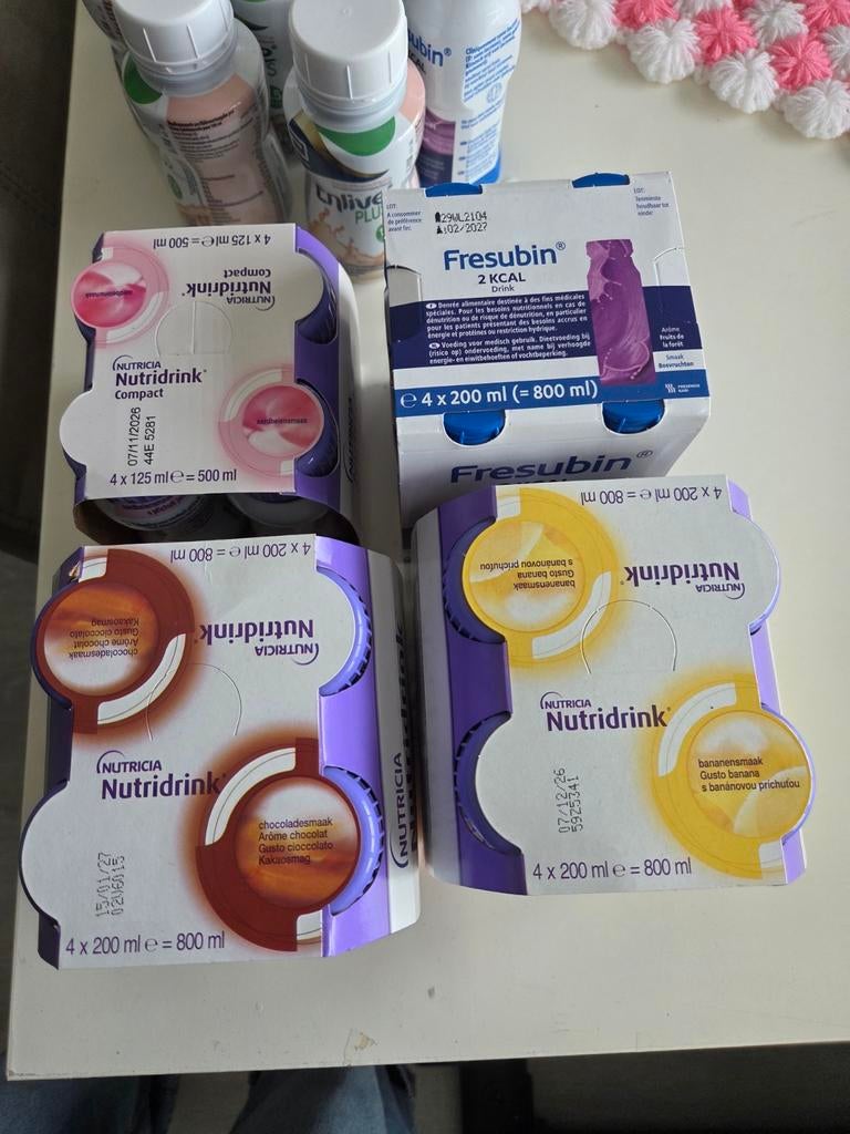 Nutridrink en fresubin. En 6 flesjes enlive plus, Sieraden, Tassen en Uiterlijk, Uiterlijk | Dieet en Afvallen, Ophalen of Verzenden