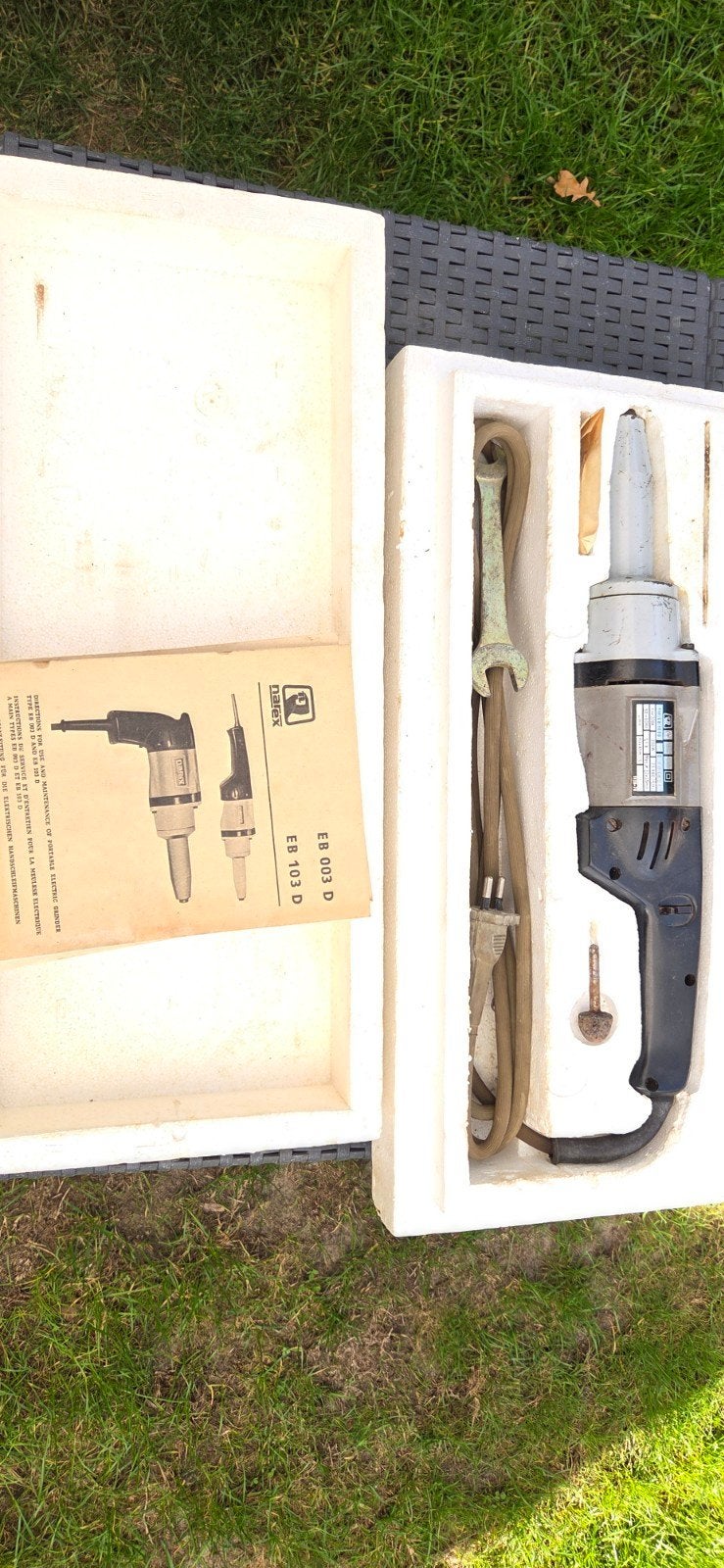 Vintage Narex graveer/slijpmachine, Ophalen, Gebruikt, Kolomboormachine