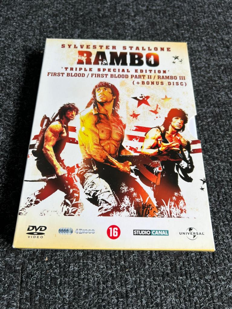 Rambo trilogie dvd box, Alle leeftijden, Ophalen of Verzenden, Gebruikt