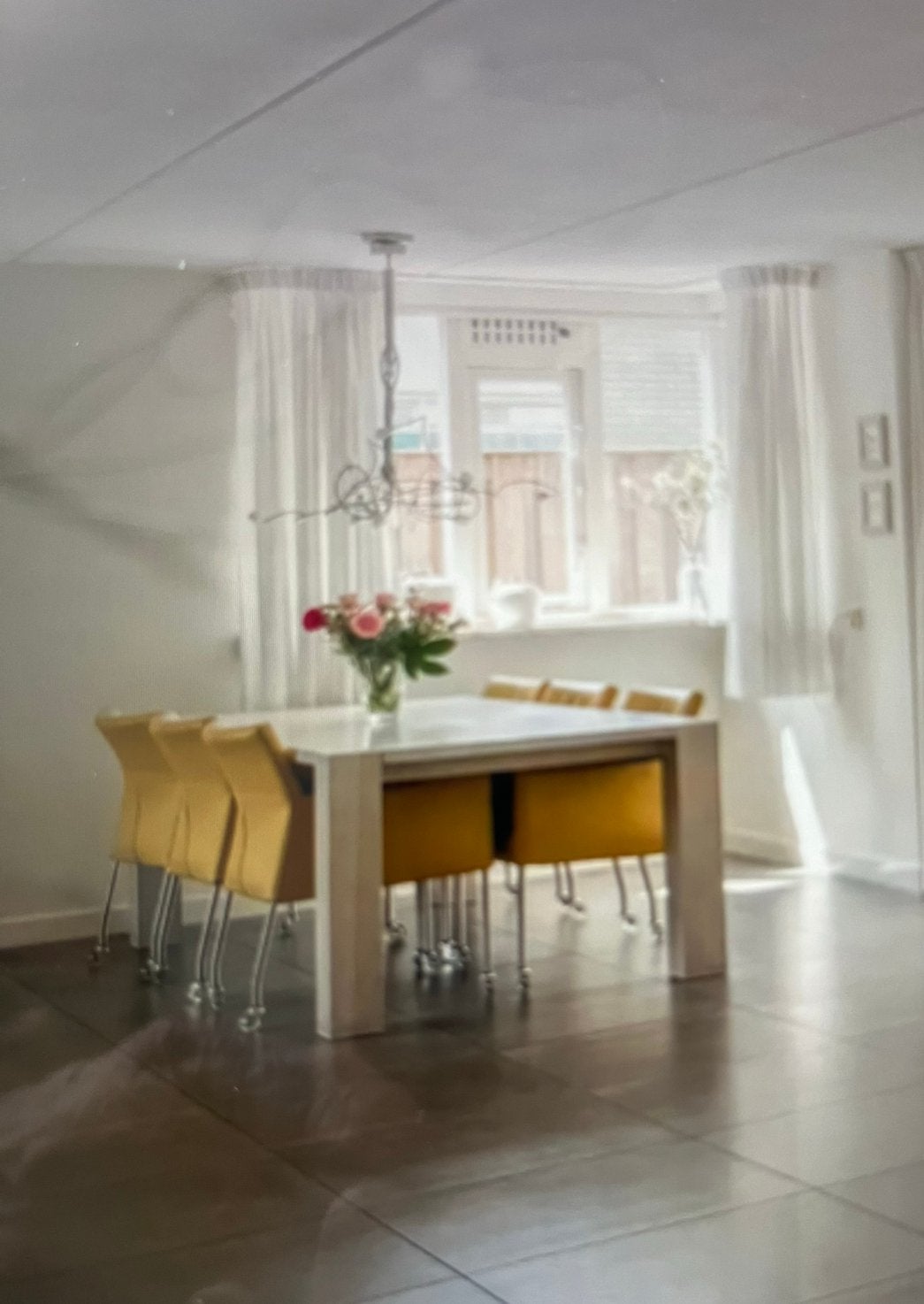 Eiken tafel, 8 persoons., Ophalen, Gebruikt, Eikenhout, 200 cm of meer
