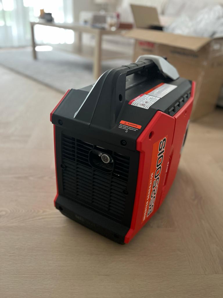 Nieuwe stroomgenerator werkt goed perfect voor een black-out, Ophalen of Verzenden, Zo goed als nieuw, Minder dan 5 kVA, Benzine