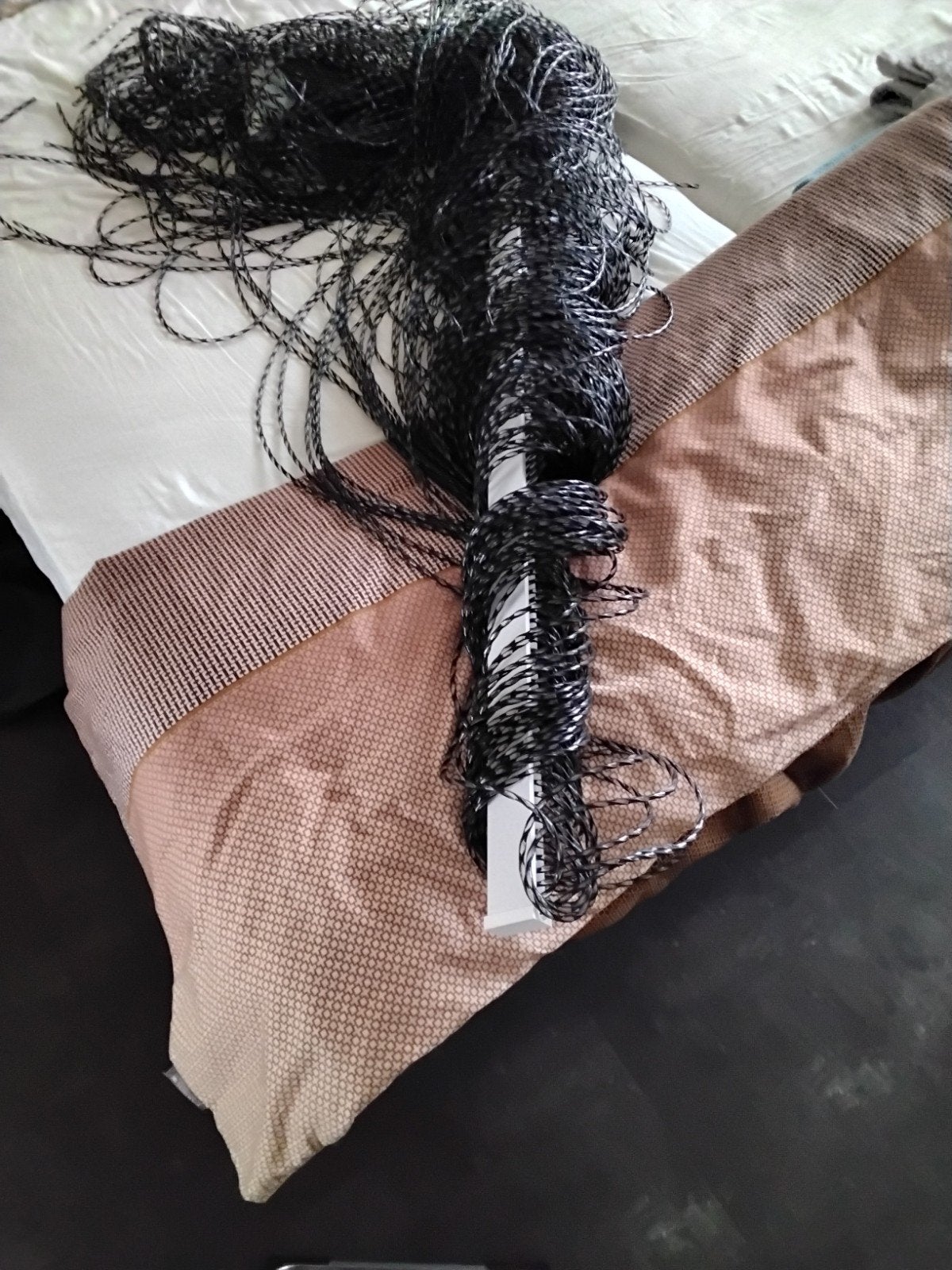 Jekra vliegengordijn, strengen zwart/doorzichtig. H246  B120, 120 cm, Overige merken, Zwart, Ophalen of Verzenden