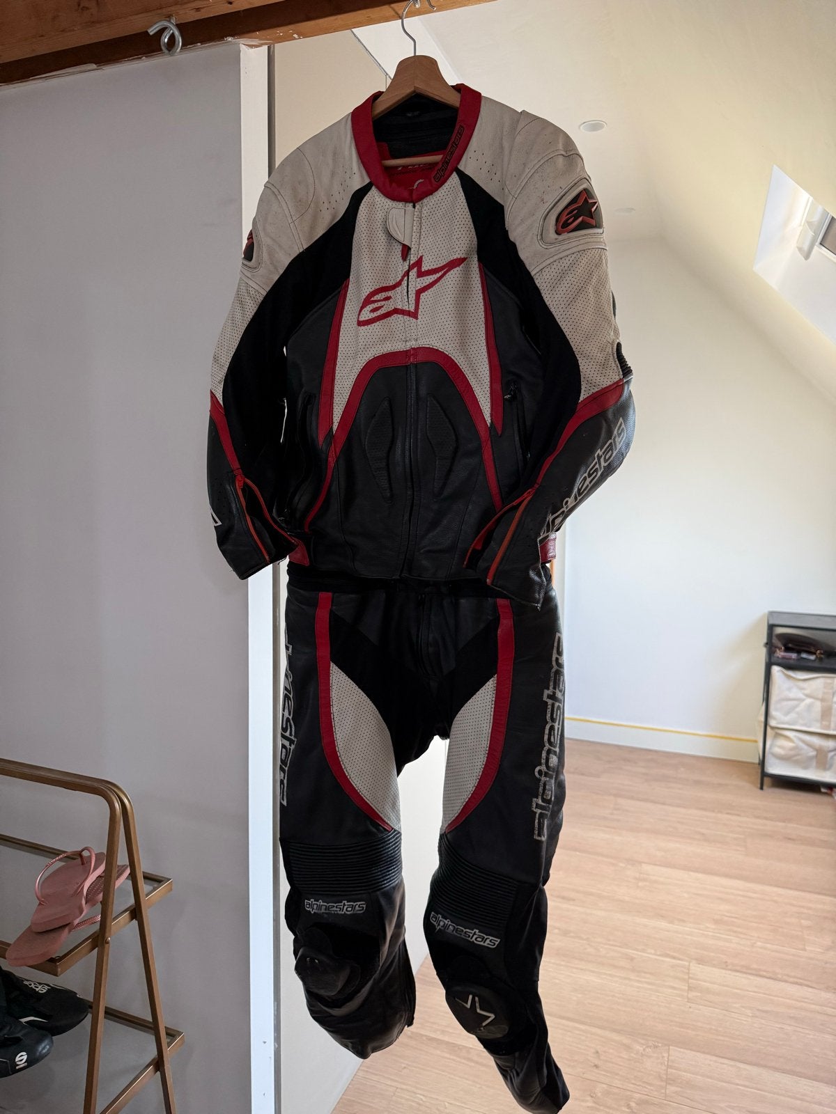 Alpinestars Leren Motorpak maat 52 & Laarzen - Maat 43, Motoren, Kleding | Motorkleding, Ophalen of Verzenden, Tweedehands, Heren