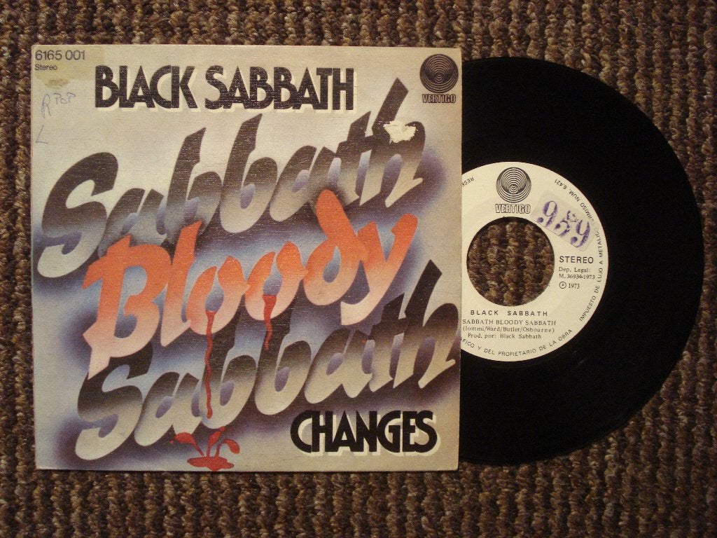 Black Sabbath 7" Vinyl: ‘Sabbath Bloody Sabbath’ (Spanje), Ophalen of Verzenden, Gebruikt, 7 inch, Rock en Metal